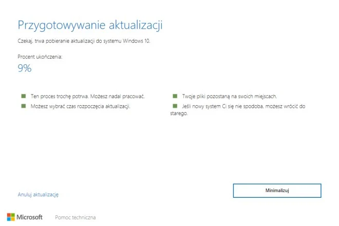 windows 10 creators update instalacja
