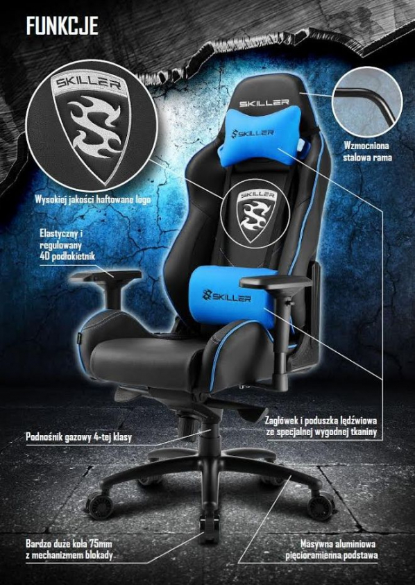 Fotele Sharkoon funkcje