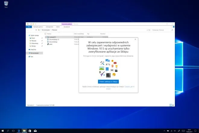 Windows 10 S Instalacja app