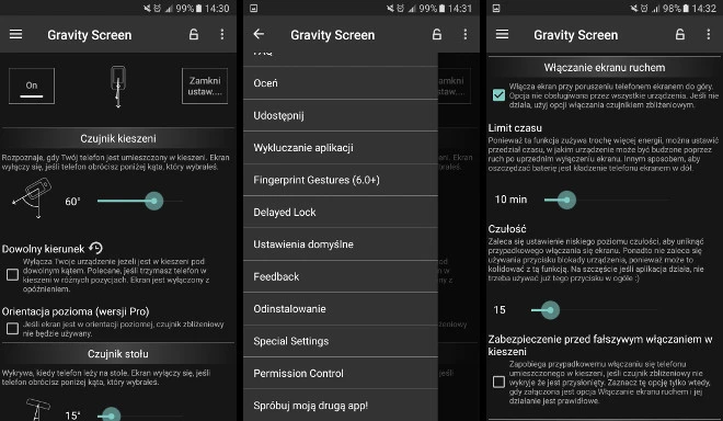 Gravity Screen