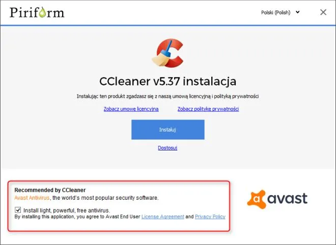 ccleaner avast