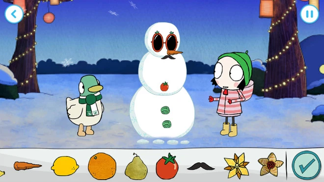 Sarah & Duck: Build a Snowman