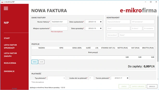 Aplikacja e-mikrofirma