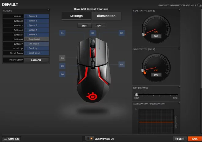 steelseries rival 600 oprogramowanie