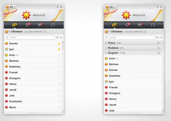 GG - Lista kontaktów