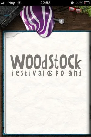 Aplikacja Woodstock dla iPhone