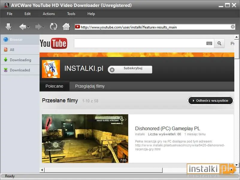 Okladka AVCWare YouTube HD Video Downloader