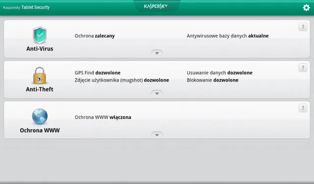 Kaspersky Tablet Security