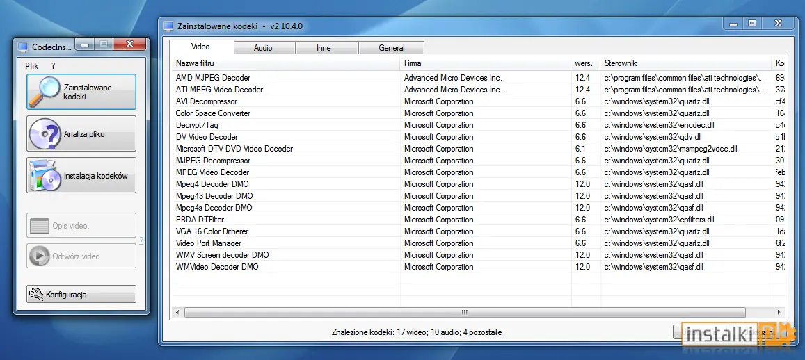 Okladka CodecInstaller