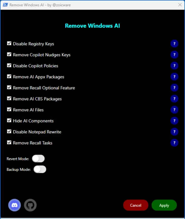 Windows 11 bez AI? Powstał program do usuwania bloatware