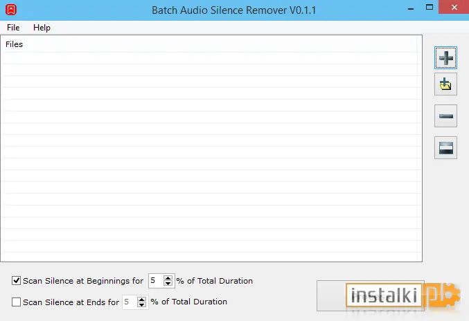 Batch Audio Silence Remover