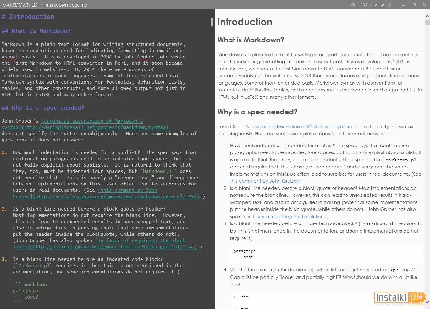 Markdown Edit