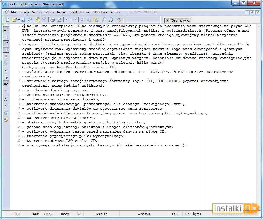 GridinSoft Notepad