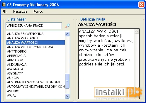 CS Economy Dictionary 2006