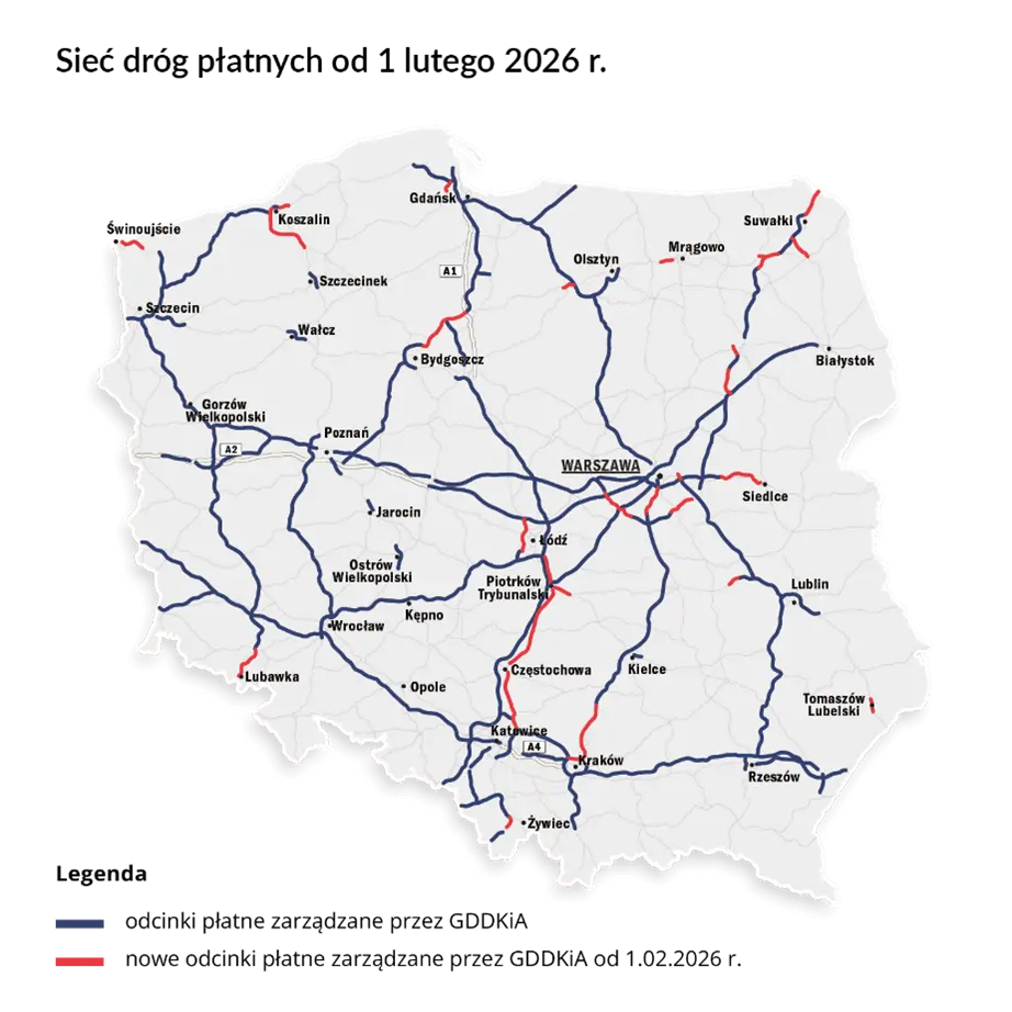 Zmiany w systemie e-TOLL. Podwyżki i więcej płatnych dróg