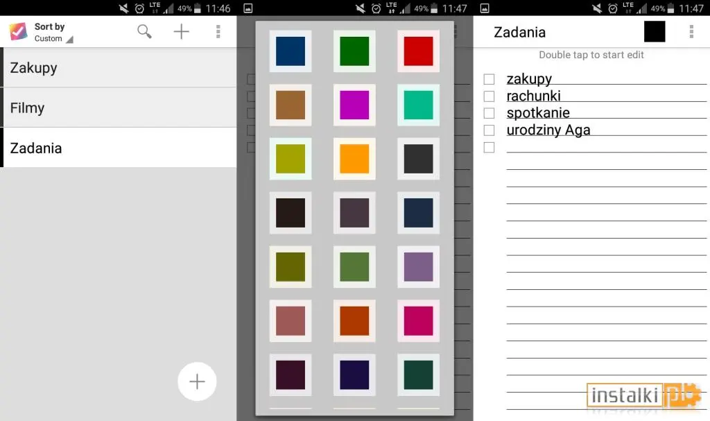 Color checklist 1.8 - Zakupy - download - instalki.pl