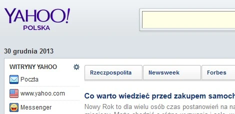 Koniec polskiej wersji Yahoo