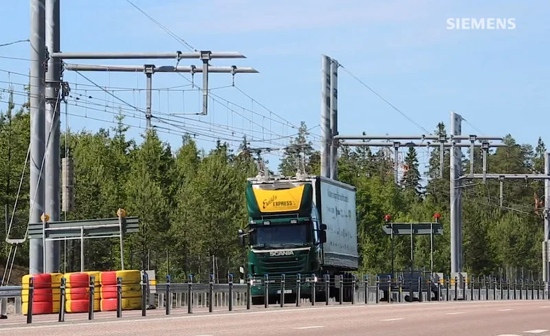 Elektryczna autostrada napędza ciężarówki w Niemczech