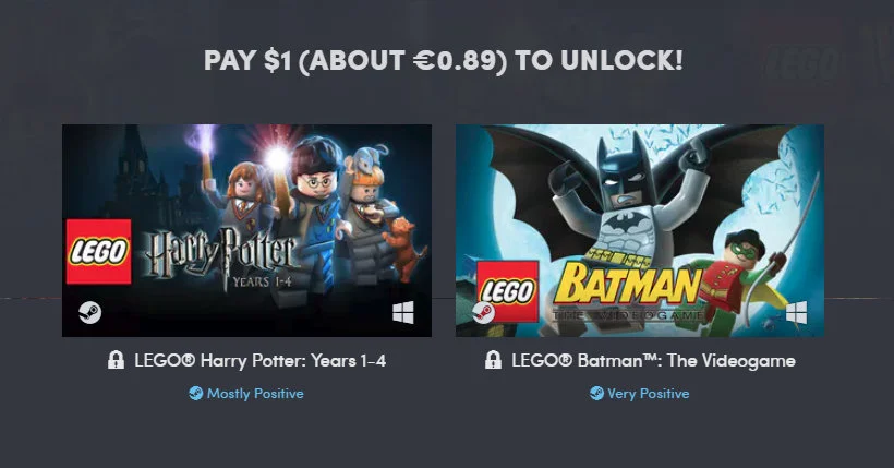 Gry LEGO jak za darmo w nowym Humble Bundle