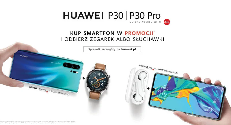 Huawei rozdaje wartościowe gratisy przy zakupie P30 Pro lub P30