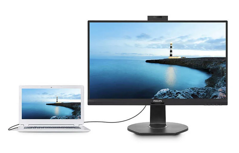 Nowe monitory Philips z kamerą i stacją dokującą USB-C