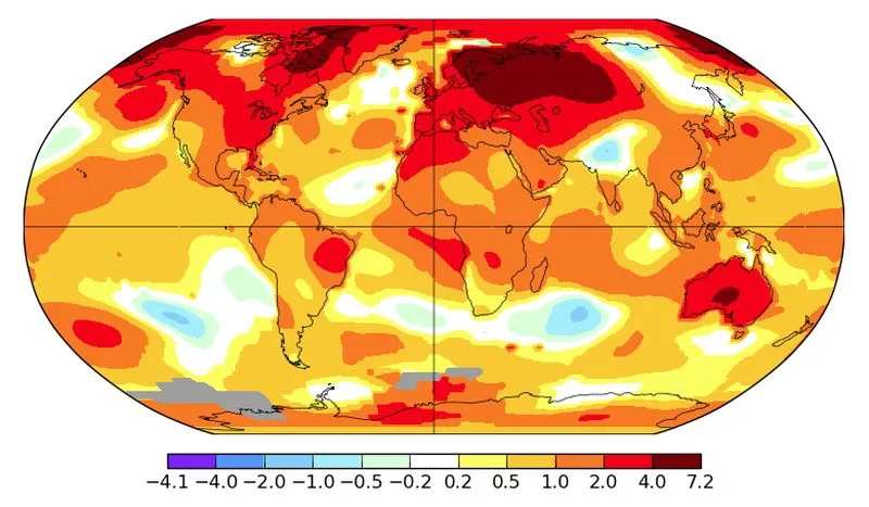 2019 rok był drugim najgorętszym rokiem w historii pomiarów