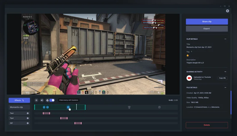 SteelSeries udostępnia Moments. To darmowe oprogramowanie do nagrywania wideo z gier
