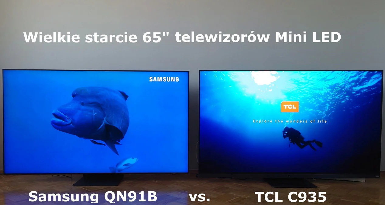 Wielkie starcie Mini LED. Test i porównanie Samsung QN91B vs. TCL C935