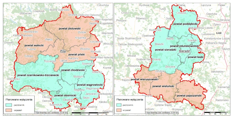 Plan wyłączenia 3G od Orange w poszczególnych powiatach