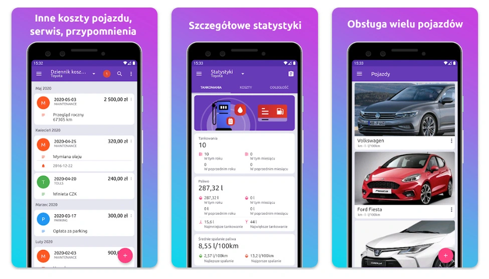Fuelio: dziennik i ceny paliwa