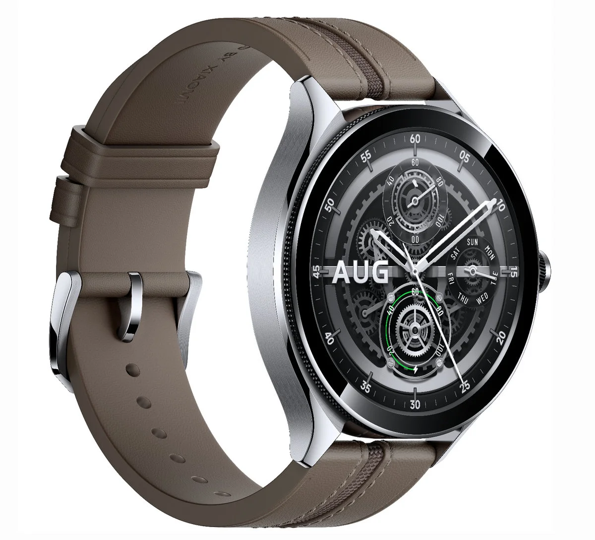 Xiaomi Watch 2 Pro z brązowym paskiem skórzanym / foto. Xiaomi