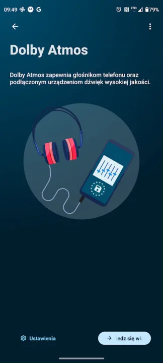 Edge 40 Neo - ustawienia audio