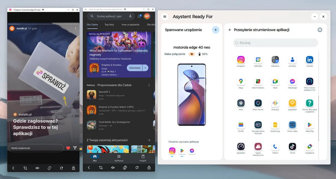Edge 40 Neo - asystent Ready For