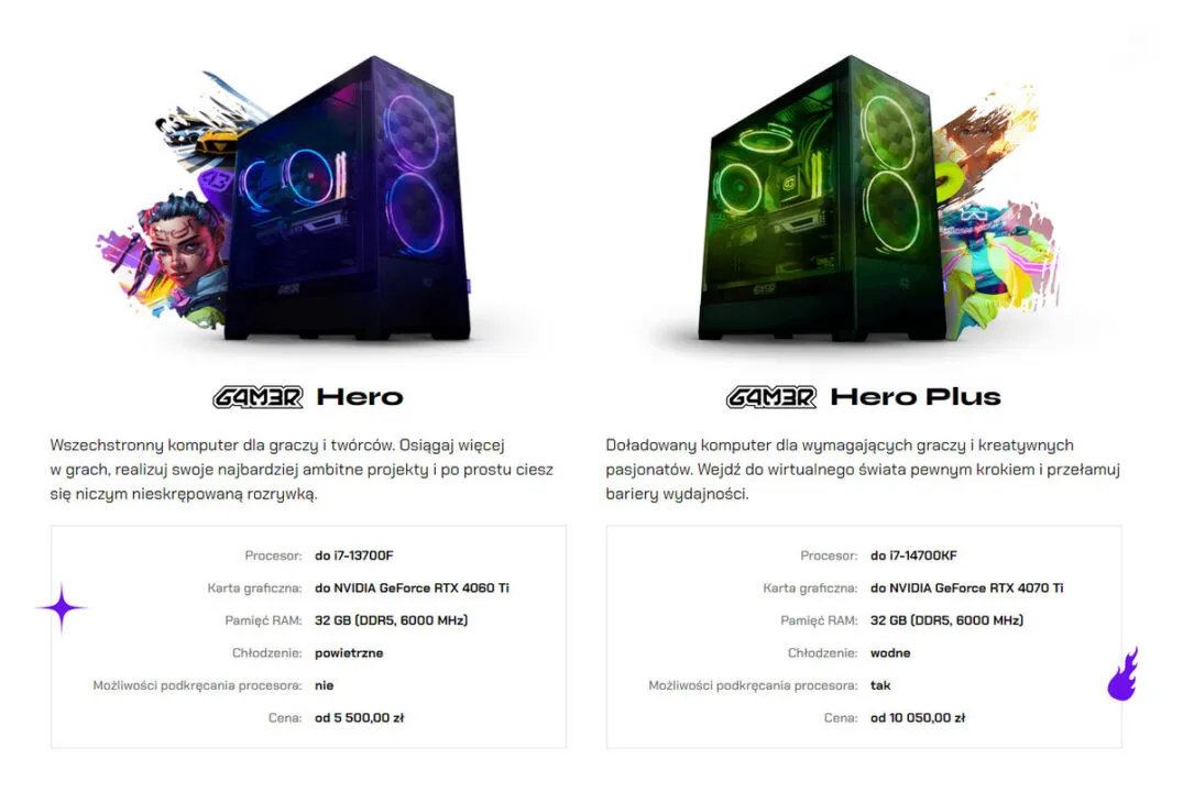 Nowe komputery G4M3R od x-kom