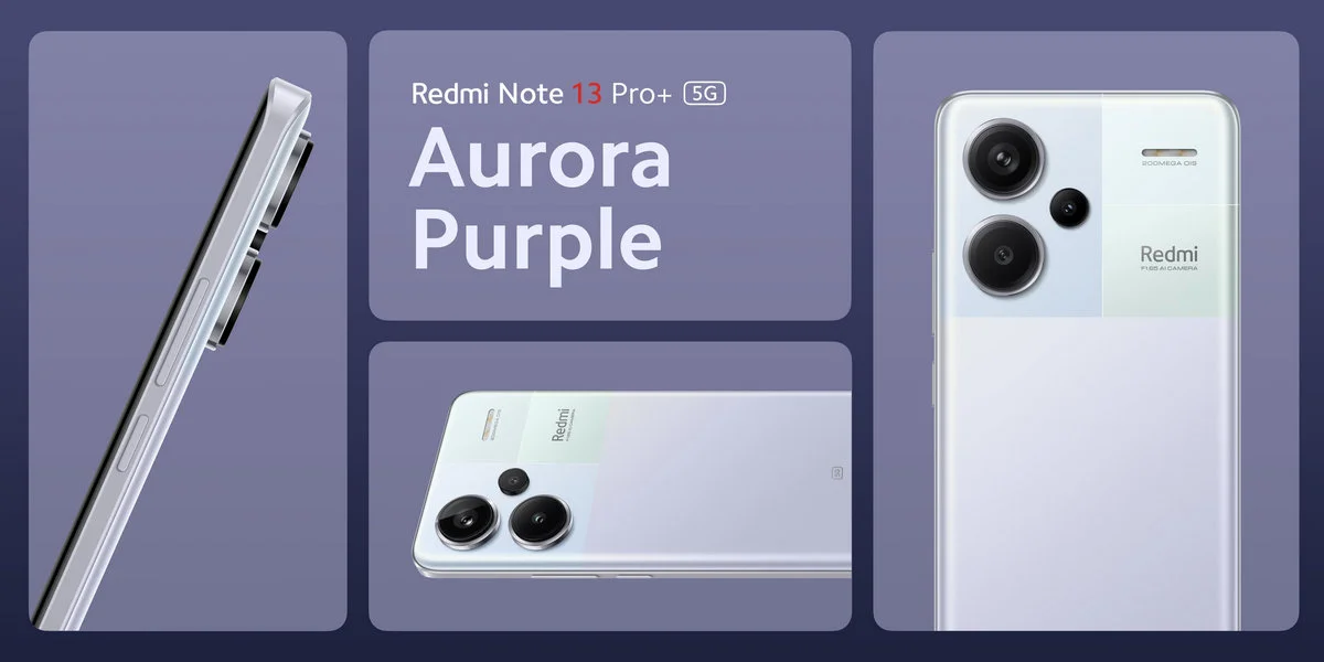 Smartfon Redmi w kolorze Aurora Purple