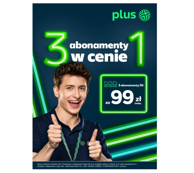 Trzy abonamenty w cenie jednego