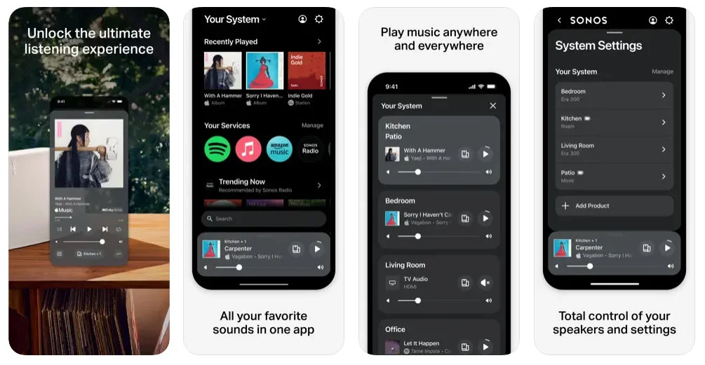 Aplikacja Sonos na iOS