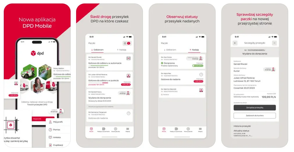 Aplikacja DPD Mobile na iOS / foto. Apple App Store