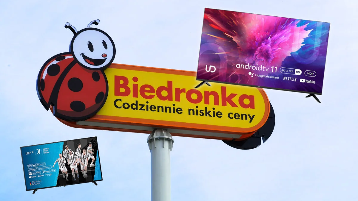 Kupujesz 65-calowy telewizor Android TV w Biedronce, a drugi dostajesz za 1 zł