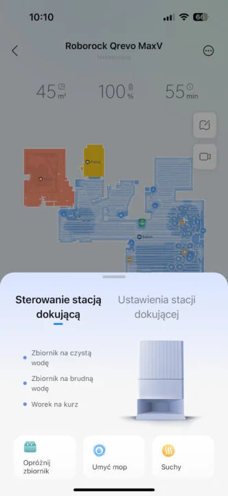 Sterowanie stacją dokującą