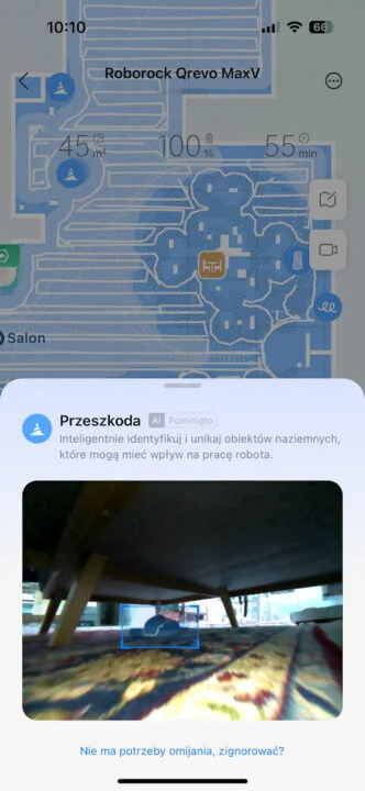 Rozpoznawanie przeszkód w Roborock Qrevo MaxV