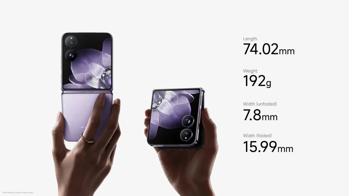 Xiaomi MIX Flip - wymiary
