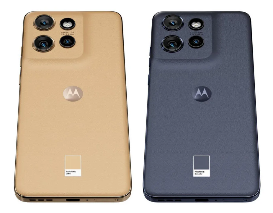 Motorola edge 50 neo w kolorze PANTONE Lattè i PANTONE Grisaille