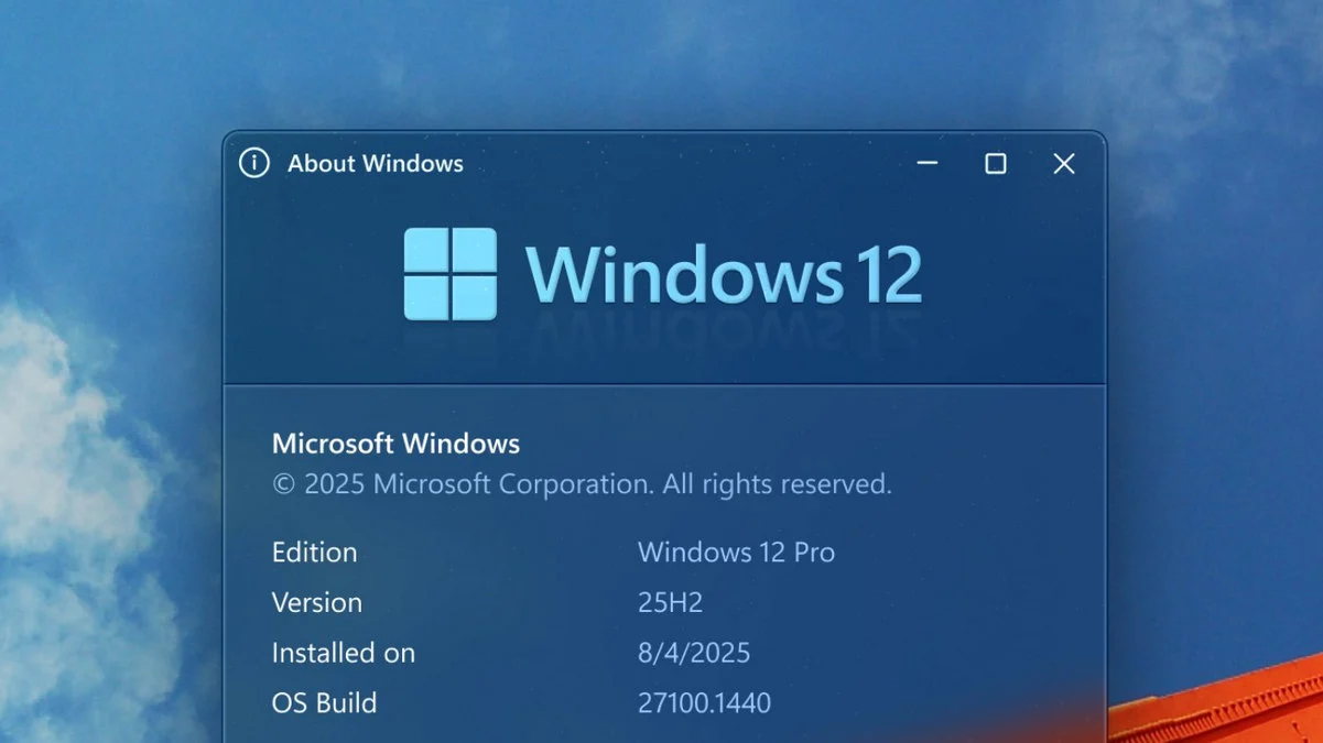 Nie, tak nie wygląda Windows 12, ale mógłby