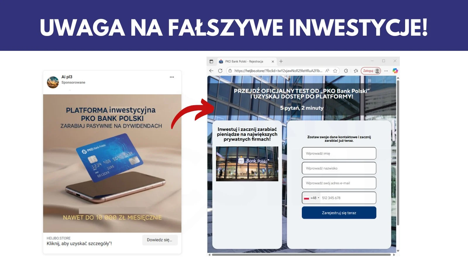 55-latka kliknęła w reklamę inwestycyjną, straciła prawie 300 tys. zł