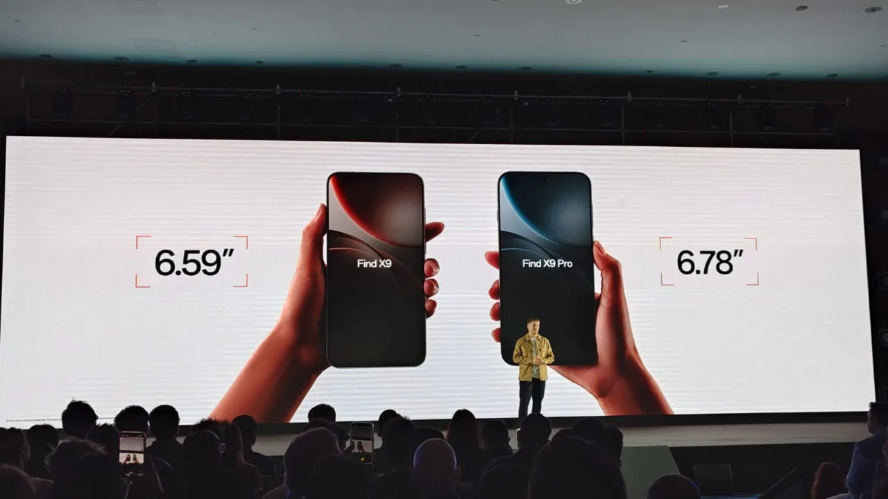 Porównanie ekranów smartfonów serii Oppo Find X9