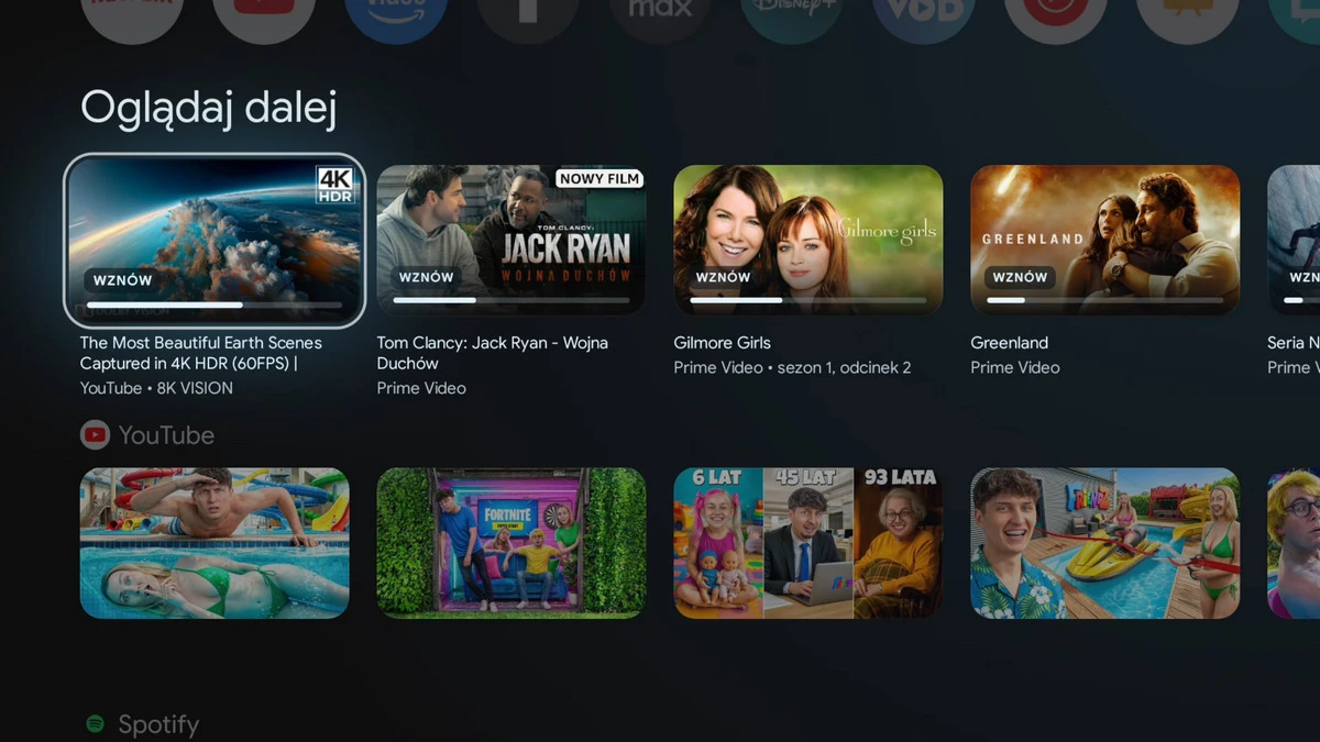 Aplikacje na Google TV