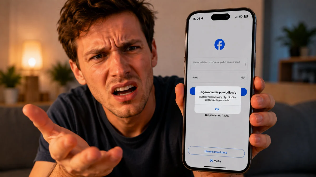 Nagły problem z Facebookiem i Messengerem. Błąd logowania i awaria