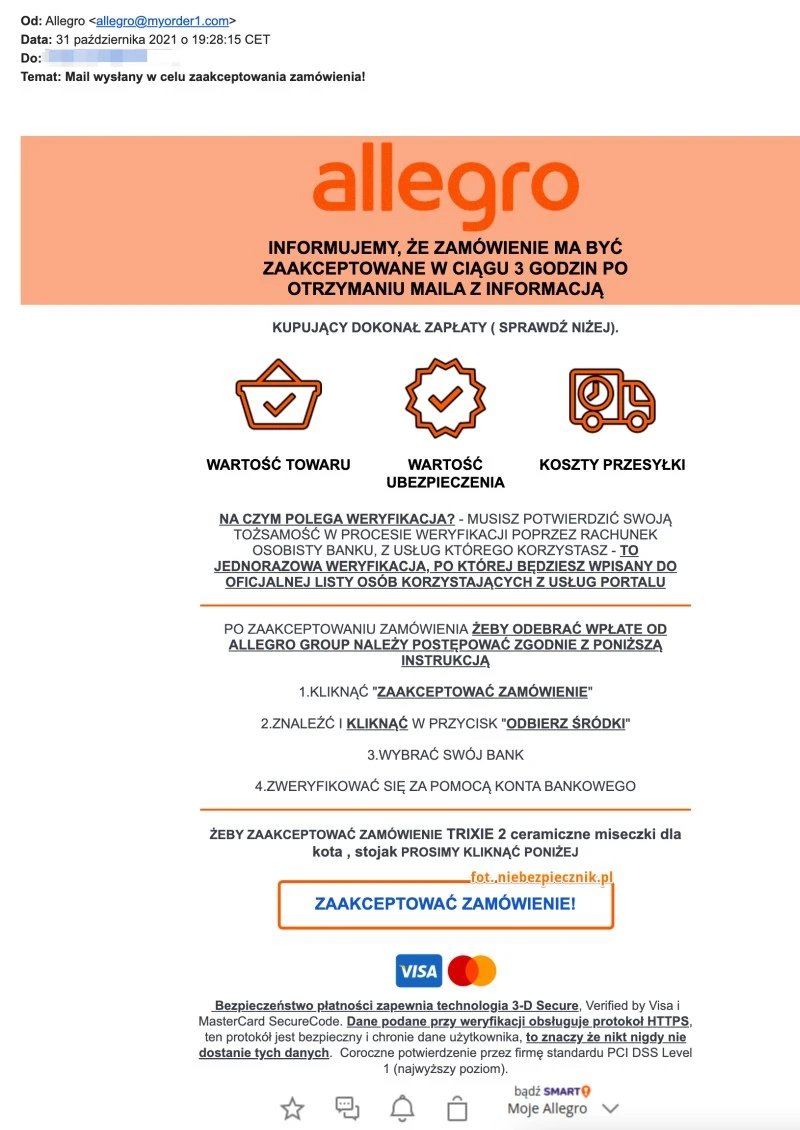 oszustwo allegro lokalnie 3