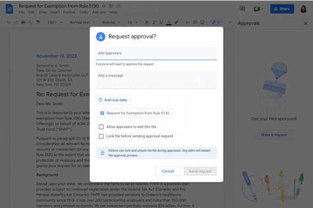 dokumenty google zatwierdzanie 2